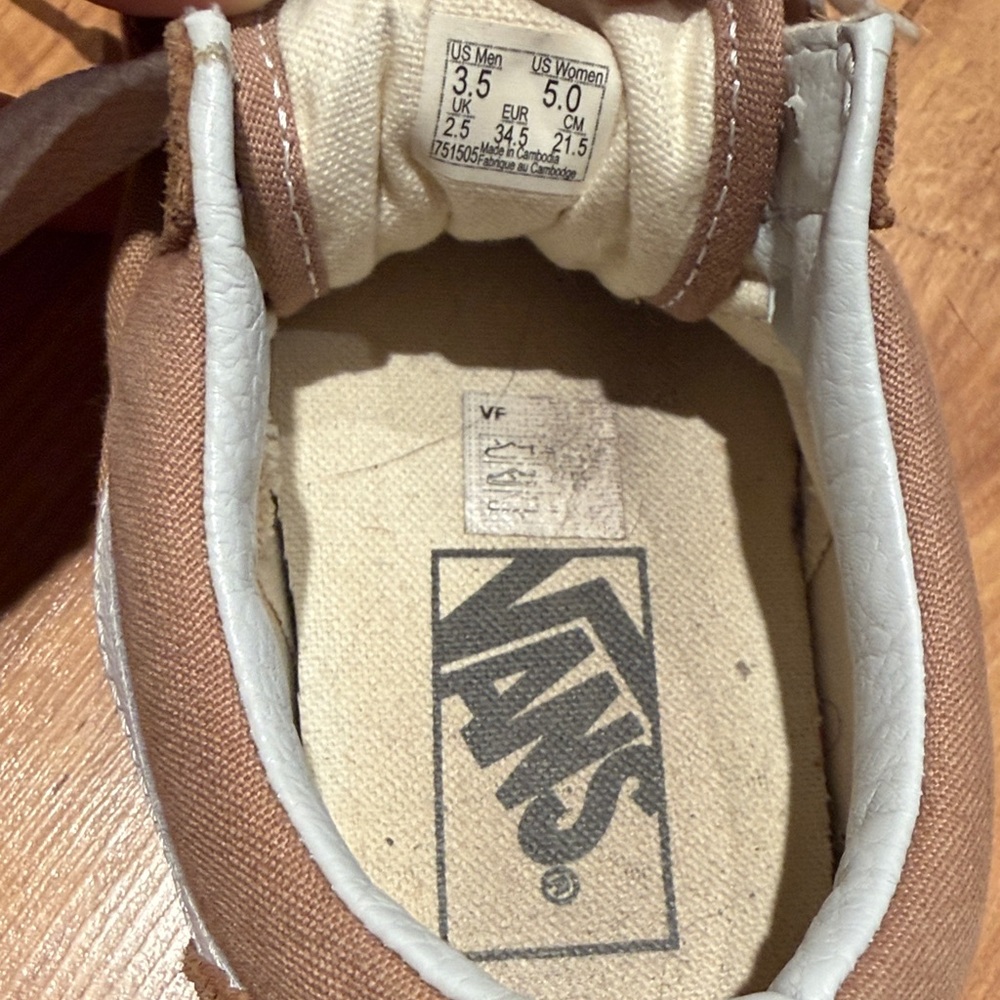 - VANS Old Skool Golden Brown Men’s size 3.5, Women’s size 5 - Picture 2 of 7